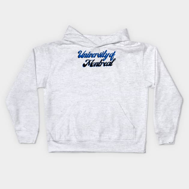 University of Montreal Kids Hoodie by stickersbyjori